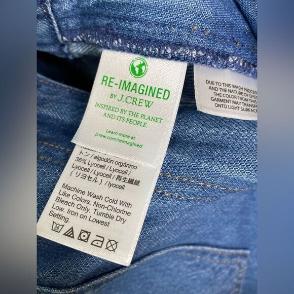 J. Crew Blue Jean Cinched Waist Denim Jumpsuit Size 6 - Picture 11 of 13